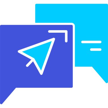 Sohbet simgesi vektör illüstrasyonu