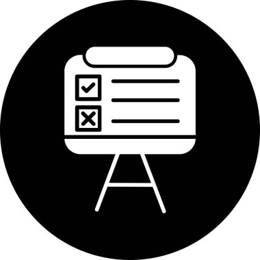 kontrol listesi simgesi vektör illüstrasyonu