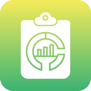 Benzersiz diyagram vektör çizgisi simgesi