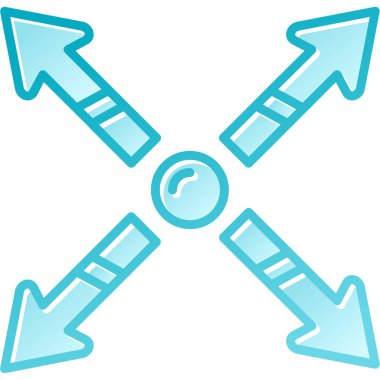 ok simgesi vektör illüstrasyonu