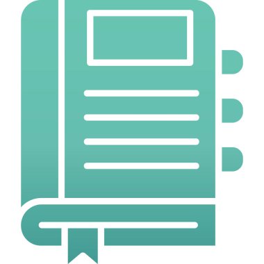 Kitap ikonu. Web illüstrasyonu