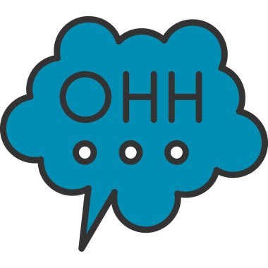 konuşma kabarcığı vektör çizimi