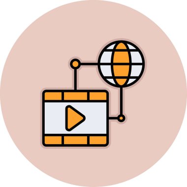 Web simgesi vektör illüstrasyonu