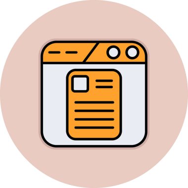 Web simgesi vektör illüstrasyonu