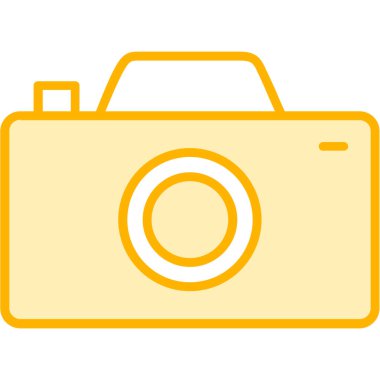 Kamera. Web simgesi basit illüstrasyon