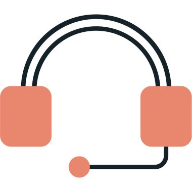 Kulaklık vektör glif simgesi