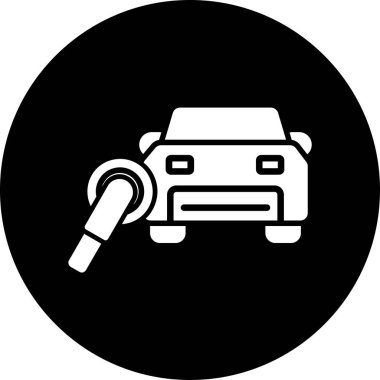 Araba anahtar simgesi, vektör çizim