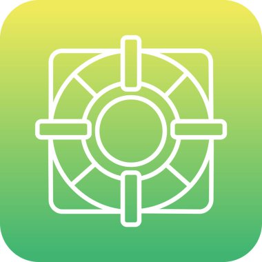 Benzersiz güneş enerjisi vektör çizgisi simgesi