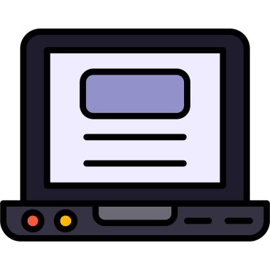 bilgisayar ekranı vektör simgesi