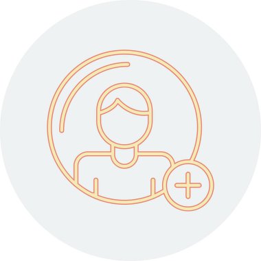 Doktor simgesi vektörü beyaz arkaplanda izole edildi, hemşire imzası