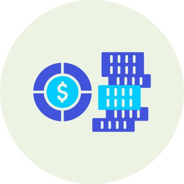 Dolar vektör simgesi modern basit vektör çizimi