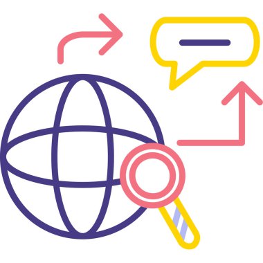 İnternet ağı. Basit resimleme