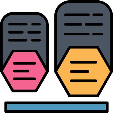 Bir kitap simgesinin vektör illüstrasyonu