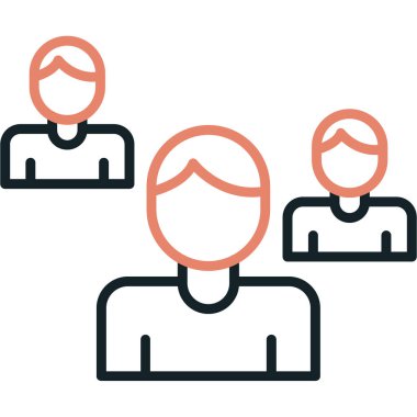 insanlar simge vektör illüstrasyonu