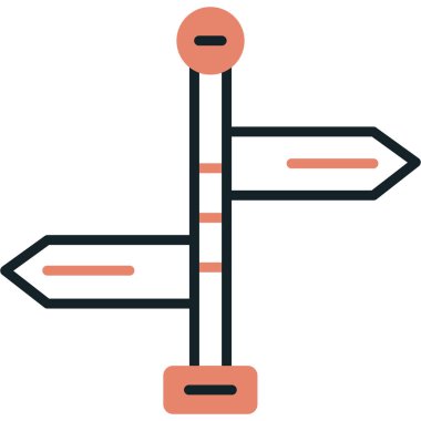 yön ikonu vektör illüstrasyonu