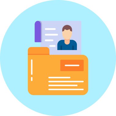 Kimlik kartı. Basit resimleme