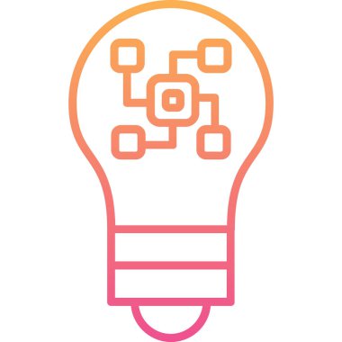 Ampul. Web simgesi basit illüstrasyon