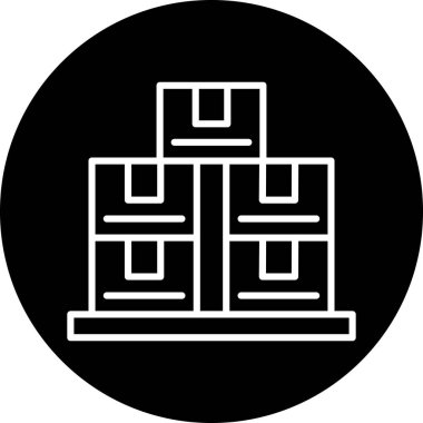 Bir bina simgesinin vektör illüstrasyonu,