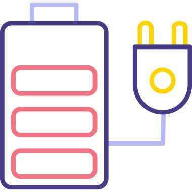 pil simgesi, vektör illüstrasyonu