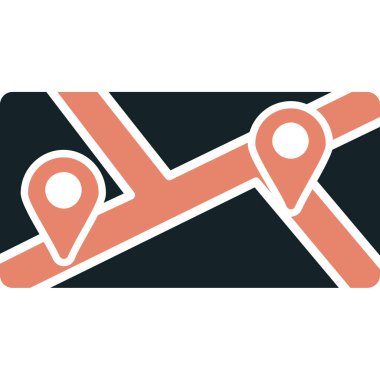 Harita konum belirleyici simgesi - taslak biçimi