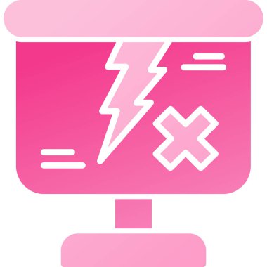 Bilgisayar simgesi. vektör illüstrasyonu