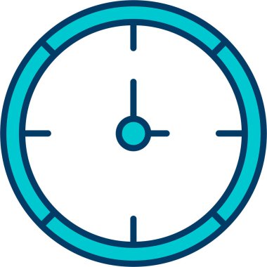 Saat. Web simgesi basit illüstrasyon