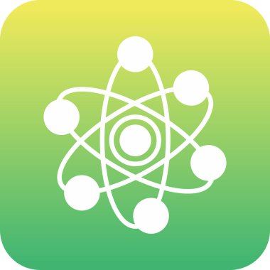 atom simgesi vektör illüstrasyonu