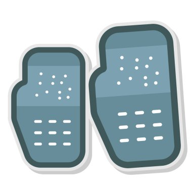 iki gözlük ikon vektör illüstrasyonu