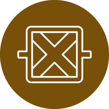 Bir pil simgesinin vektör illüstrasyonu