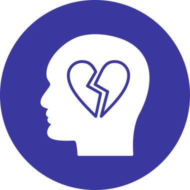 Kırık Kalp. Basit tasarım