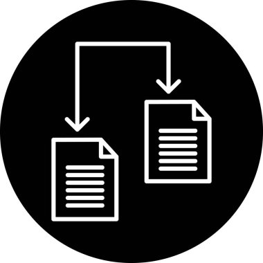 Belge. Web simgesi basit illüstrasyon