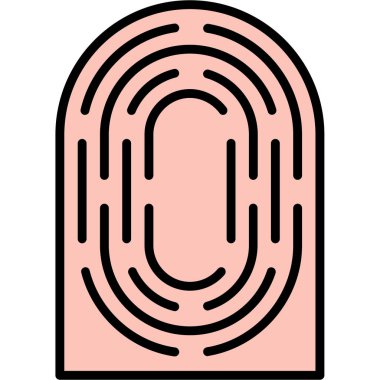 Parmak izinin vektör çizimi