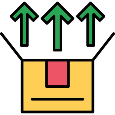 İş büyütme ikonu. renk tasarımı vektör çizimi