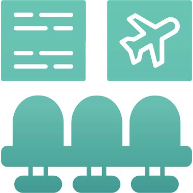 uçak ikonu vektör illüstrasyonu