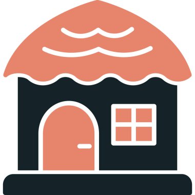 Ev. Web simgesi vektör illüstrasyonu