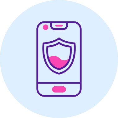 Cep telefonu. Web simgesi basit illüstrasyon