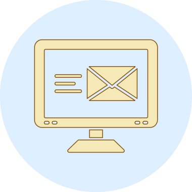 E- posta simgesi vektör illüstrasyonu