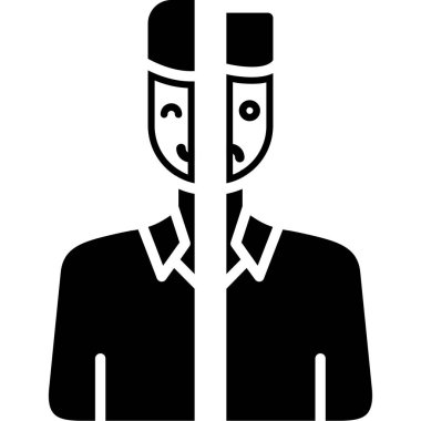 Sakallı ve bıyıklı bir adamın vektör çizimi