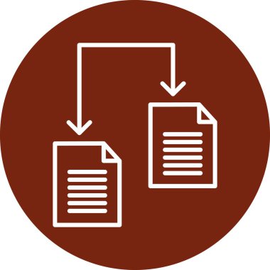 Dosya biçim simgesinin vektör illüstrasyonu