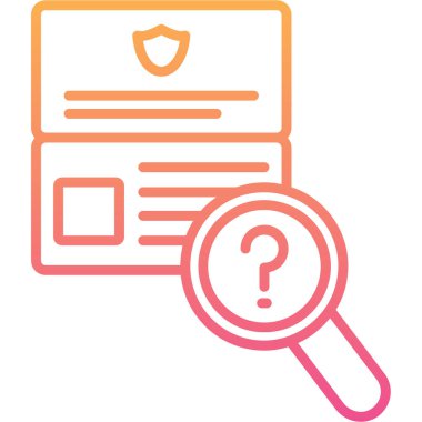 Büyüteç. Web simgesi basit illüstrasyon