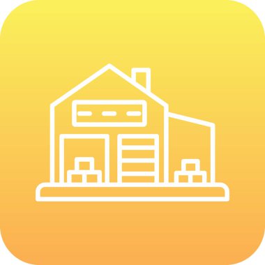 Ev simgesinin vektör illüstrasyonu