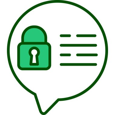 ikon vektör illüstrasyonunu kilitle