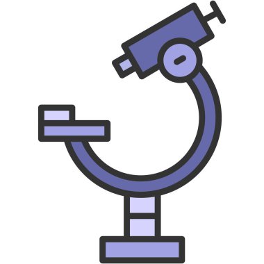 Teleskop. Web simgesi basit illüstrasyon