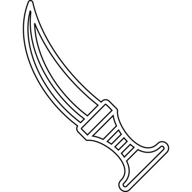 Bir kılıcın vektör illüstrasyonu