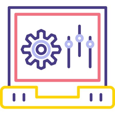 seo modern simgesinin vektör illüstrasyonu