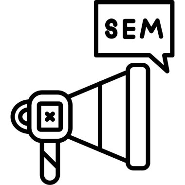 seo modern simgesinin vektör illüstrasyonu