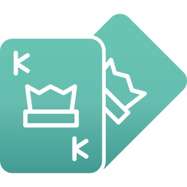 Crown çizgi simgesi beyaz arkaplanda izole edildi. Renkli taslak konsepti. Vektör.