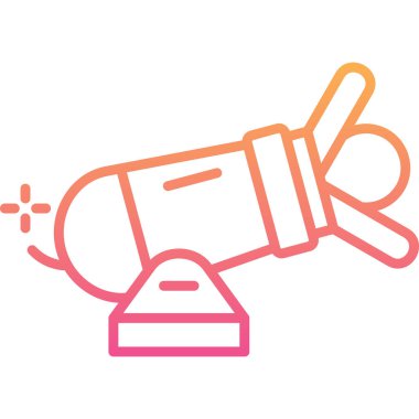 Basit vektör simgesi, uydunun çizimi