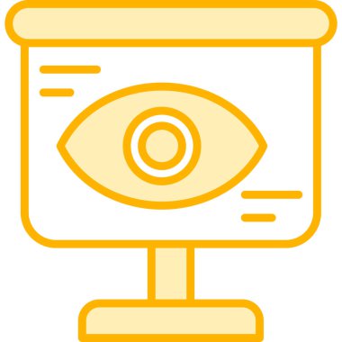 Göz monitörü vektör illüstrasyonu