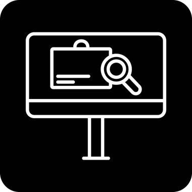 Arama vektör satırı simgesi